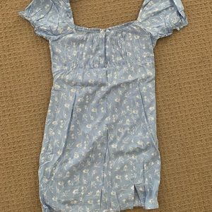 Princess Polly blue floral bodycon summer dress